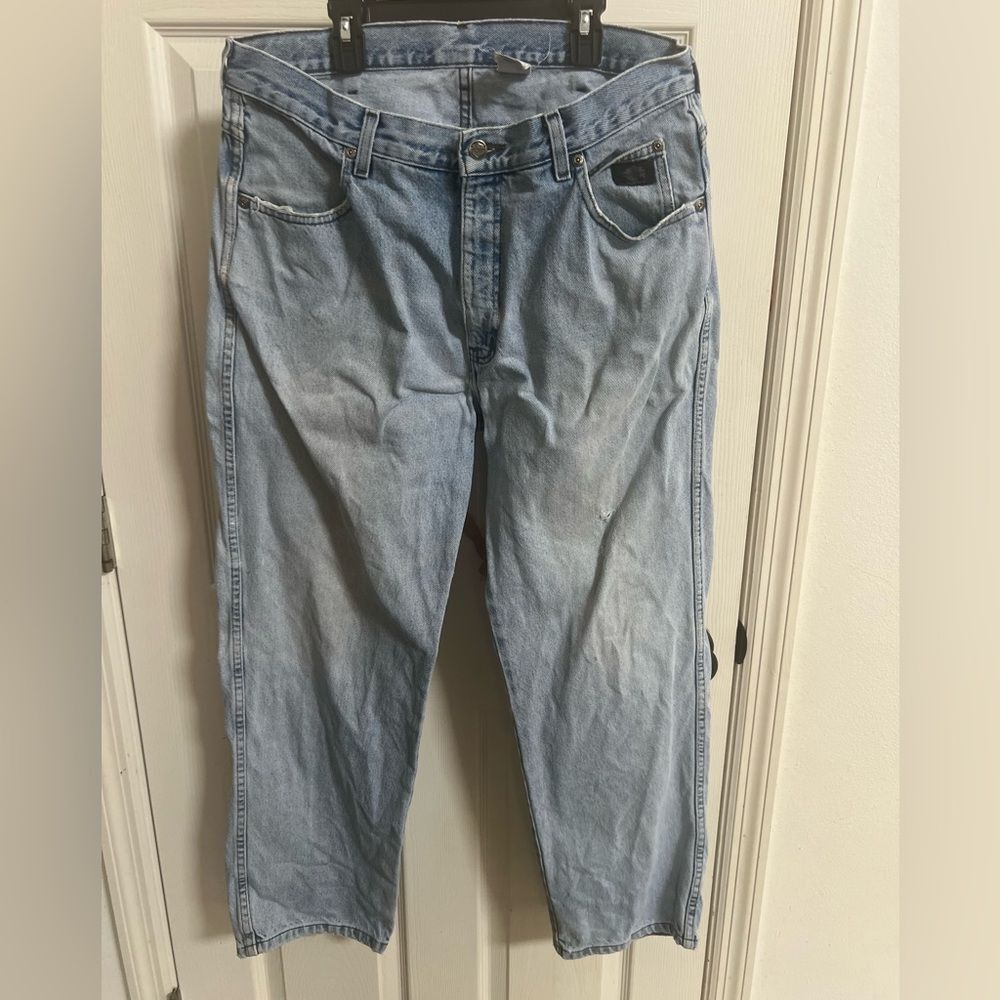 Men's Vintage Harley Davidson Relaxed Blue Denim Jeans size 36/30, Motorcycle